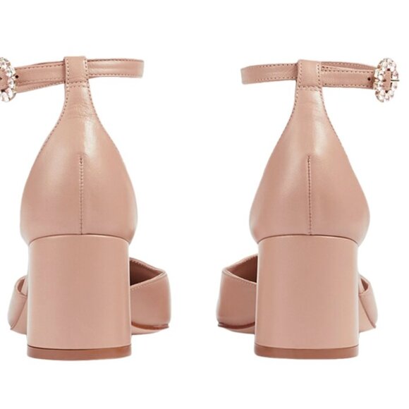 LK BENNETT HEELS DARLING NUDE COLOR REAL LEATHER SIZE 39 (9US) - Picture 6 of 9